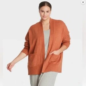 A New Day Women’s size S Cozy Rust Orange Red Cardigan